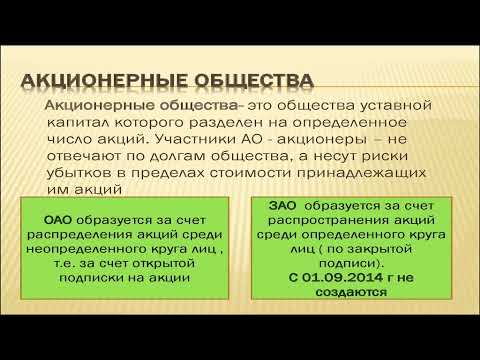 ОРГАНИЗАЦИОННО- ПРАВОВЫЕ ФОРМЫ ПРЕДПРИЯТИЙ