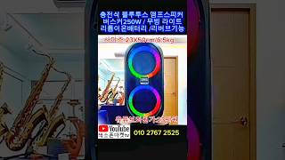 [충전식 250W 포터블스피커] #버스커250 #블루투스스피커 #기타및반주기 #색소폰마켓tv