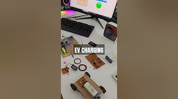 Wireless Charging station for Electric Vehicle EV IOT #arduino #project #trending #shorts