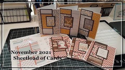 Use up your paper stash with SheetLoad of Cards | Nov 2021