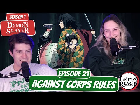 Hashira Battle! | Demon Slayer Newlyweds Reaction | Ep 21, Against Corps Rules