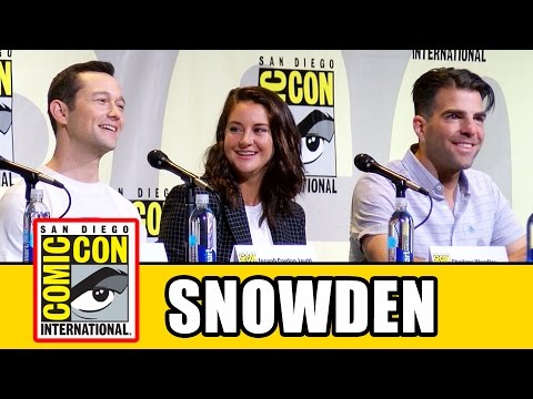 SNOWDEN Comic Con Panel - Joseph Gordon-Levitt, Shailene Woodley, Zachary Quinto, Oliver Stone