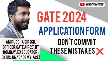 GATE 2024 Application : Don