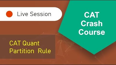 CAT Crash Course: Permutation and Combination