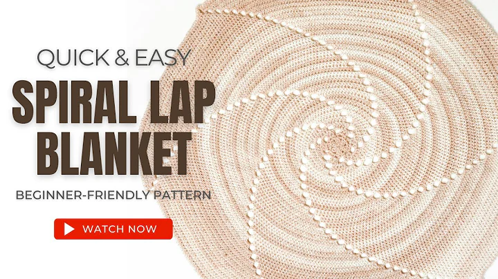 EASY Crochet Blanket Tutorial | Beginner-Friendly Spiral Blanket Pattern