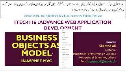 Business Object as Model in ASP.NET MVC Application | Using Business Object as Model in ASP.NET MVC