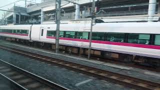 JR東日本 日暮里まで一緒に～「あかぎ」と「ひたち」の上野駅同時発車