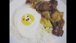 (梳乎蛋主題) 咖喱牛肉飯   (Gudetama theme) Beef Curry Rice