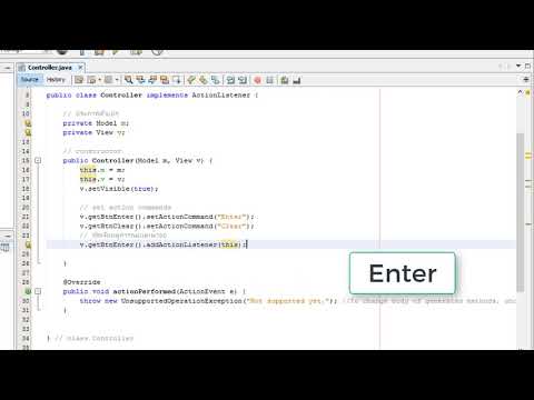 Java GUI MVC #24 การ addActionListener ให้ Buttons