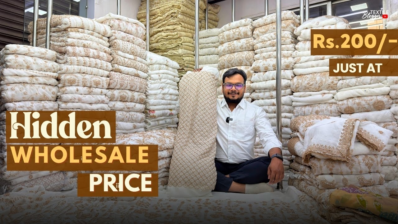 ₹200/- से Latest Designer Beads & Sequence Hand Work Fabrics in Wholesale Market