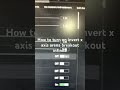 How to turn on invert x axis arena breakout infinite