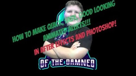 How To: Create Easy, Fast, Good looking Animated Alerts in Photoshop and After Effects!