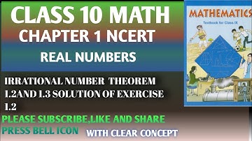 class 10 maths chapter 1 Real number exercise 1.2