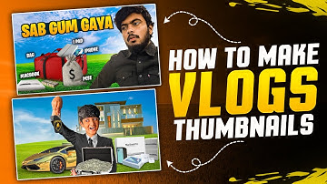 How To Make Vlogs Thumbnail | Make Vlog Thumbnail | Thumbnail Like Star Anonymous