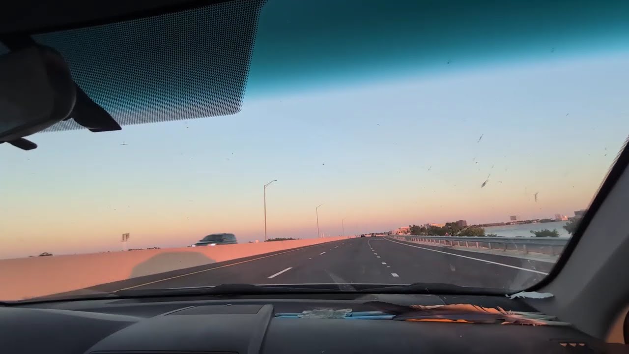 Drive from Clearwater, FL to Tampa International Airport (TPA) on FL SR 60 E Christmas 2025