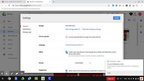 Setting Google Drive for Offline Access