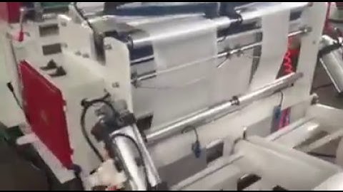 HSLJ 450X2 semi automatic plastic vegetable bag making machine