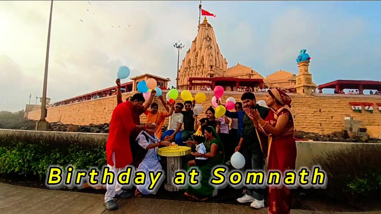 Somnath temple | Manas Birthday at Somnath | Somnath Beach 