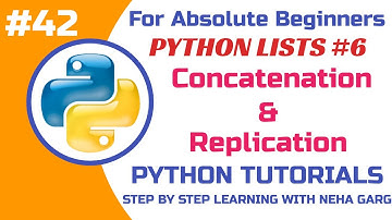 Python List Concatenation & Replication | Combine & Repeat Lists in Python |Class 11 & 12 CS #python