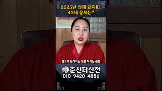 2025년 을사년 삼재중 돼지띠 43세(83년생)  #을사년   #2025년   #춘천점집 #돼지띠 #삼재 …