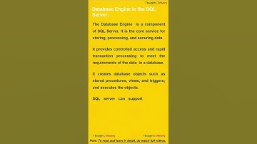 Database Engine in the SQL Server. #shorts #youtubeshorts #shortsvideo #sql #2023