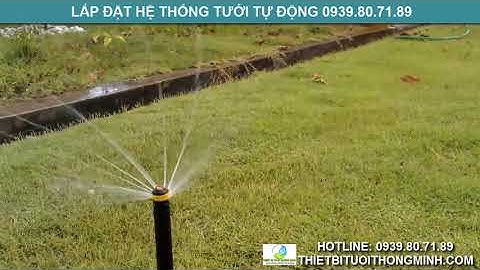 Đầu phun nước tưới cỏ pop up biệt thự sân vườn tia nước điều chỉnh góc cao cấp