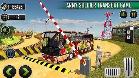 Offroad Army Bus Driving Simulator Games 2021_Best Army Transporter Bus_ Gameplay
