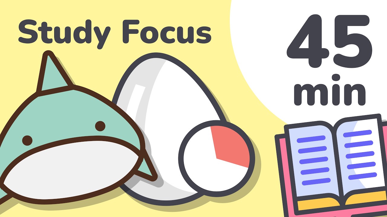 45 Minute Study Focus Timer for Kids (Visual Countdown) - YouTube