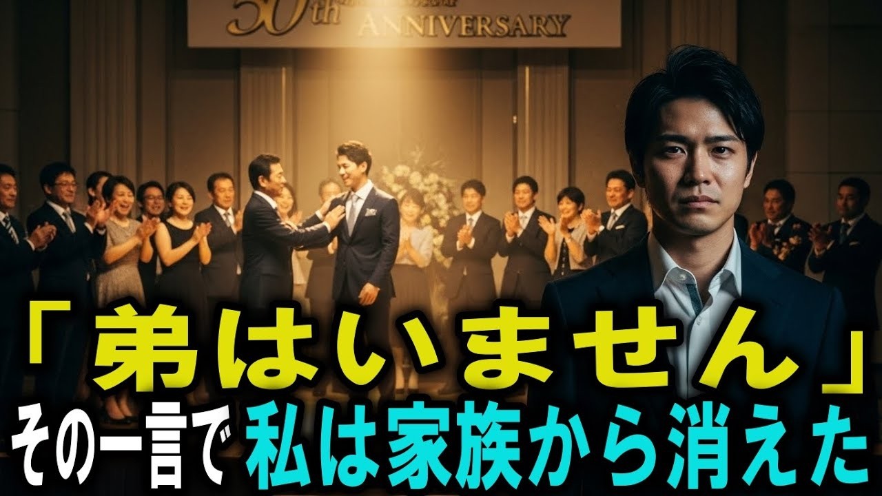 「私の息子は一人だけです」──父がそう紹介した日、弟は家族を辞めた。