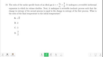 JEST Physics Thermodynamics PYQ Solved | CSIR NET GATE TIFR | Part 5