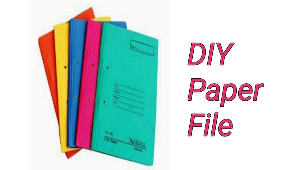 Paper File Click how to make paper file - YouTube