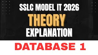 2026 SSLC IT Model Theory Questions | Database 1