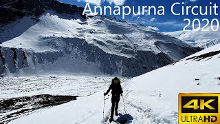 Hiking Annapurna Circuit in Nepal 4K (OFF Season with snow covered pass) screenshot 4