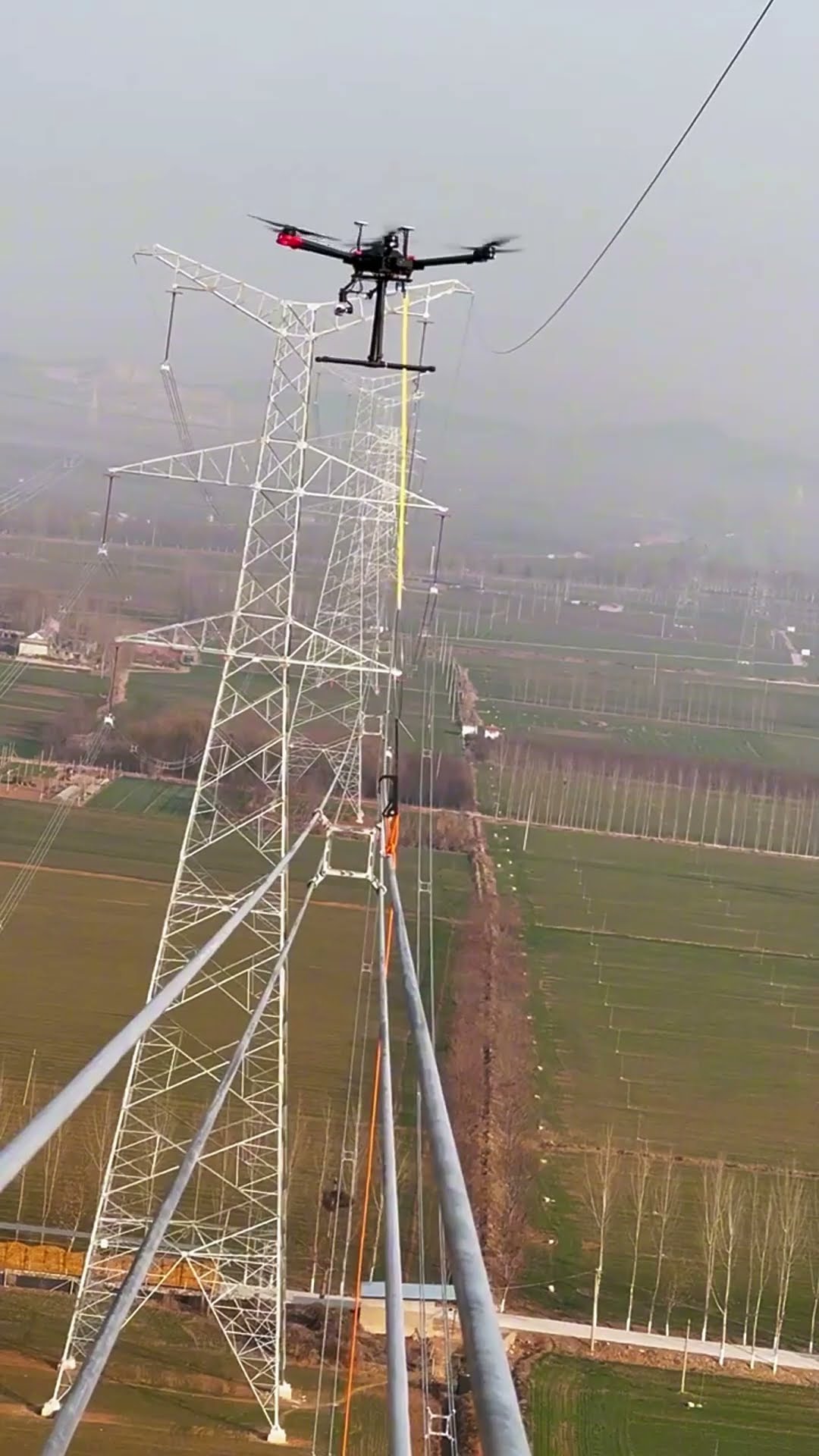 Drone flight lanyard process- Good tools and machinery make work easy
