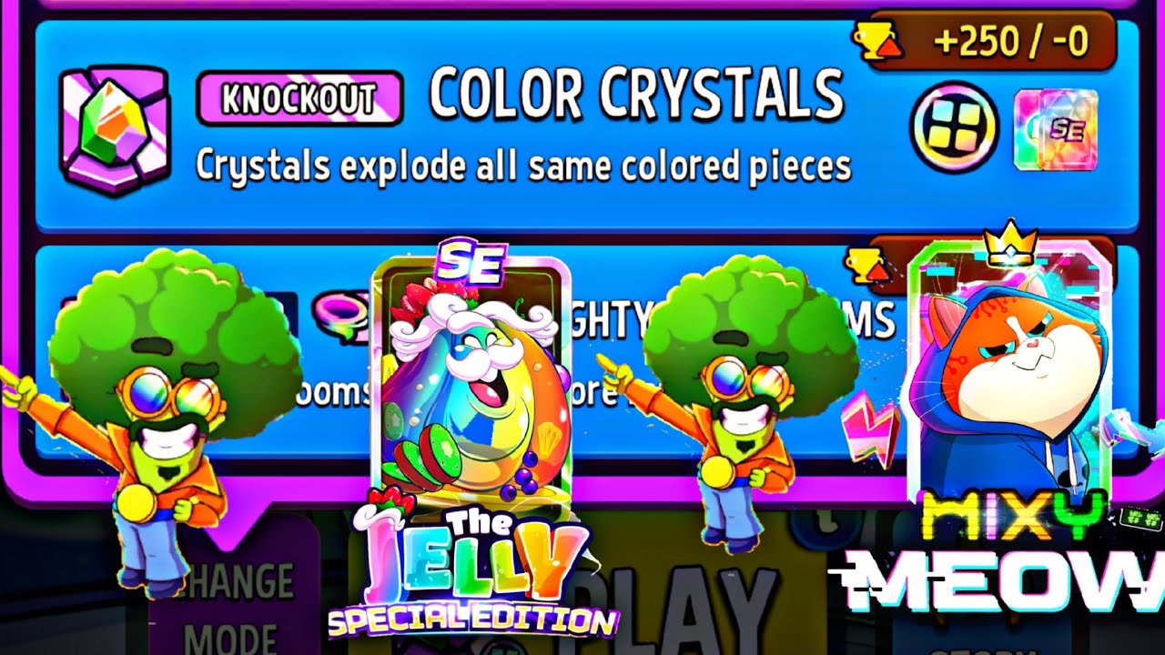 5X knockout color crystals square matches match masters daily mode gameplay.