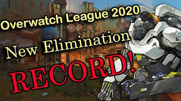ELIMINATION RECORD! Fearless WINSTON / ORISA  Gameplay (POV) in Junkertown - Overwatch League 2020
