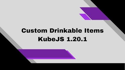 Custom Drinkable Items in Minecraft | KubeJS 1.20.1 Forge