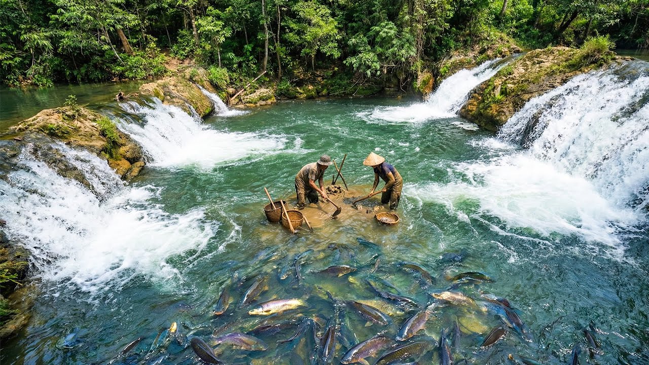 I Expanded the Ponds Until the Fish Exploded in Growth – Waterfalls Added