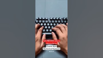 #cosmicbyte #mechanicalkeyboard #unboxing