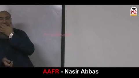 CFAP 01 | AAFR | SIR NASIR ABBAS | LECTURE # 1 | 2024