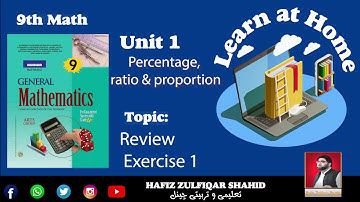 Grade 9 | Math (Elective) | Unit 1 Review Exercise