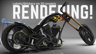 How To Apply Stickers On 3D Models  | Keyshot