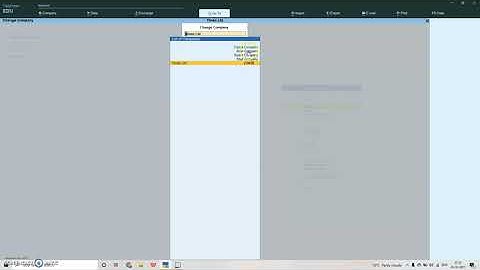 How to Alter, Delete, Shut and Select a company in Tally Prime