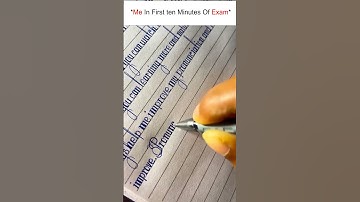 My Handwriting in Exams 😂 | First 10 Minutes vs After 10 Minutes |  #memes #viral #shorts |Meme6er
