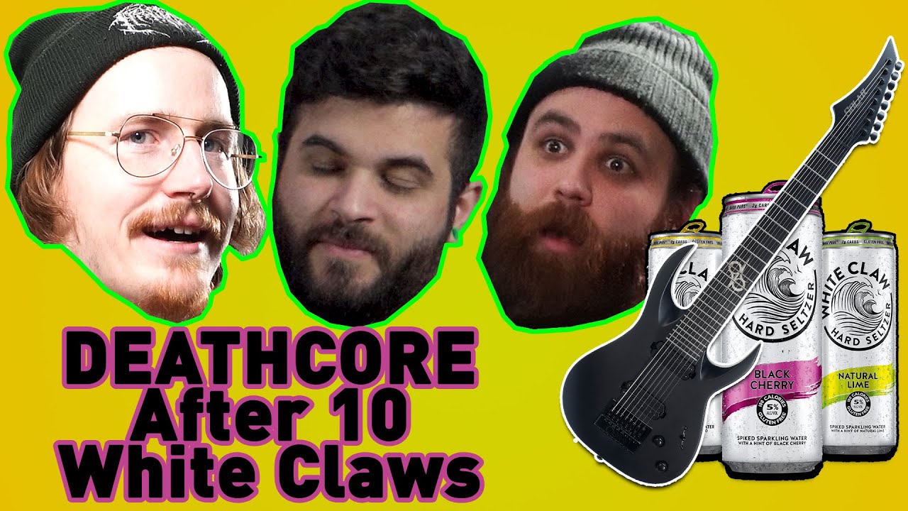 Playing A DEATHCORE Guitar Riff after 10 WHITE CLAWS (The Claw Is The Law)