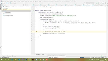 Bài Tập JAVA: In ra tam giác hình sao