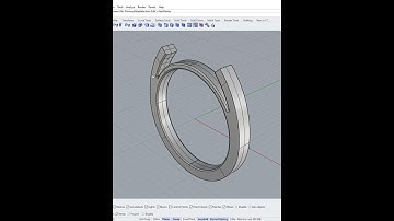 Rhino 3D | Jewelry CAD Design | #Shorts | Three Stone Ring
