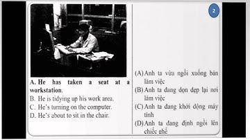 Luyện nghe Toeic 4 part 1 - có lời giải chi tiết