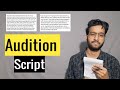 Audition script in hindi 2021  audition script for practice  monologue script hindi  acting tips