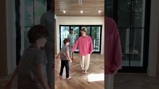 Cha-cha-ing with our eldest ❤️🙏🏻 #dwts #chmerkovskiybros  #funny #parentcomedy #maksandpetashow